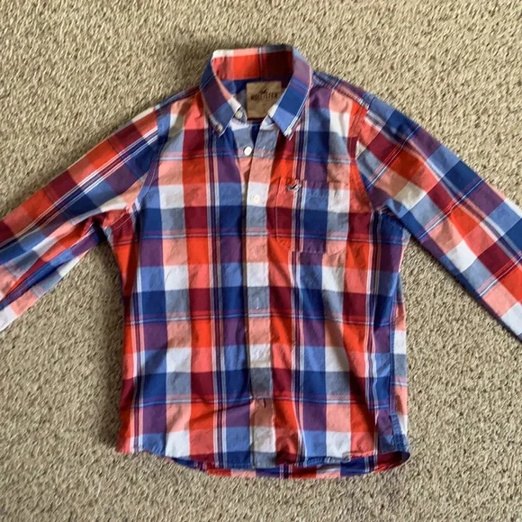 Hollister, Men’s, plaid dress shirt - Picture 1 of 1
